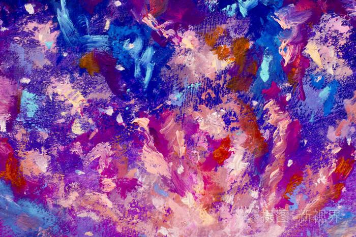 抽象纹理背景蓝色紫宇宙银河宇宙夜空艺术插图艺术品.